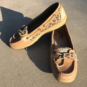 CCO Sperry Top Sider Angelfish cheetah boat shoes